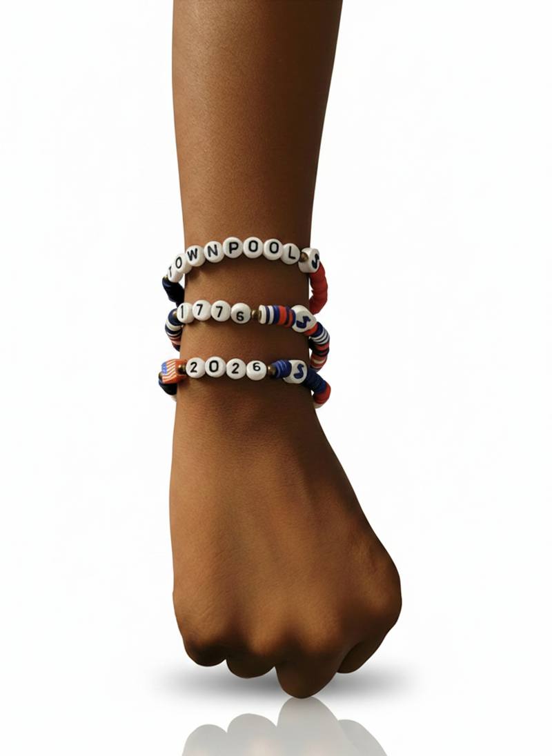 TownPool 250 Bracelet 3 Pack (Red, White, Blue)