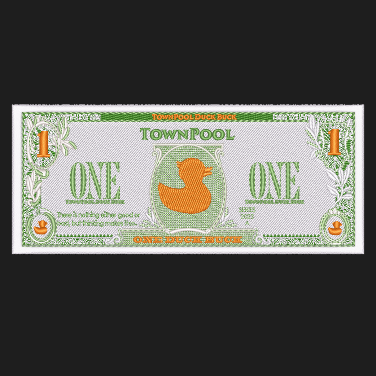 TownPool Duck Buck Captains Trucker Hat (Black, Gold, White)