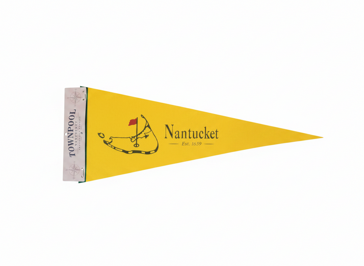 Nantucket Golf Pennant (Yellow, Green)