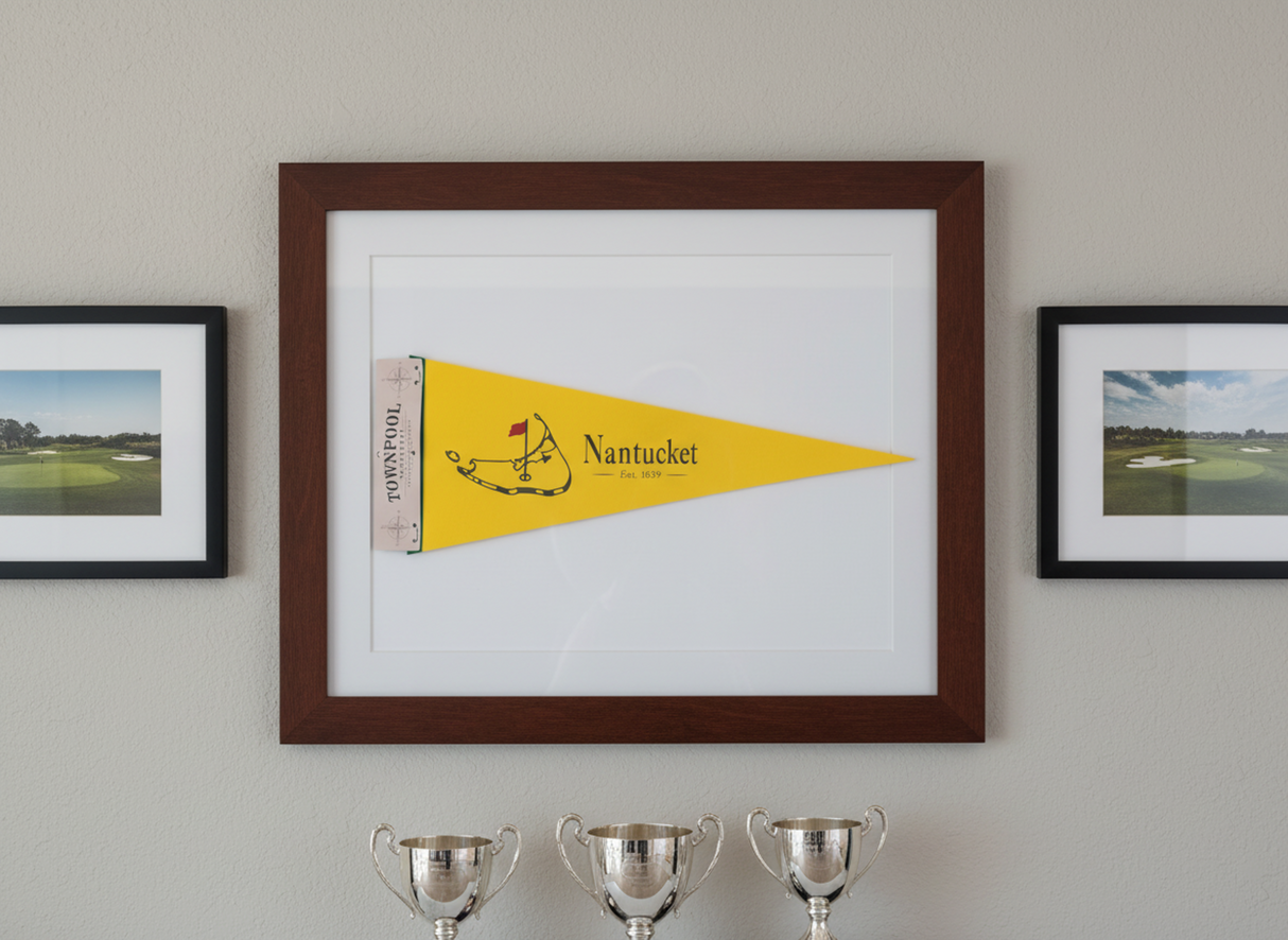 Nantucket Golf Pennant (Yellow, Green)