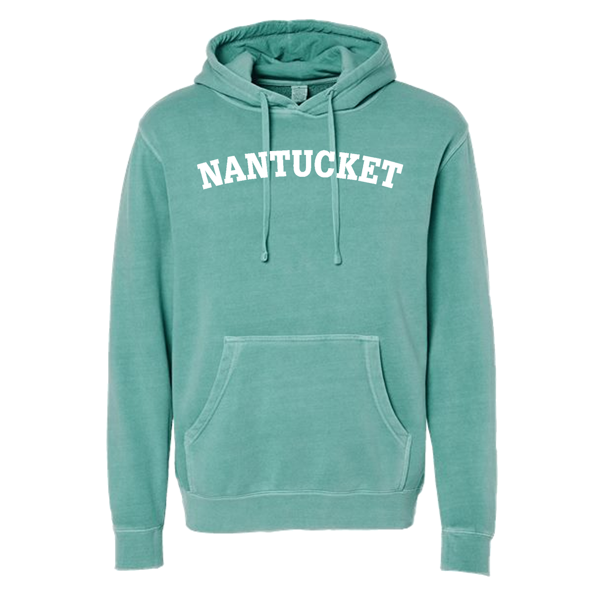 Nantucket Hoody Sweatshirt (Teal Green, White)