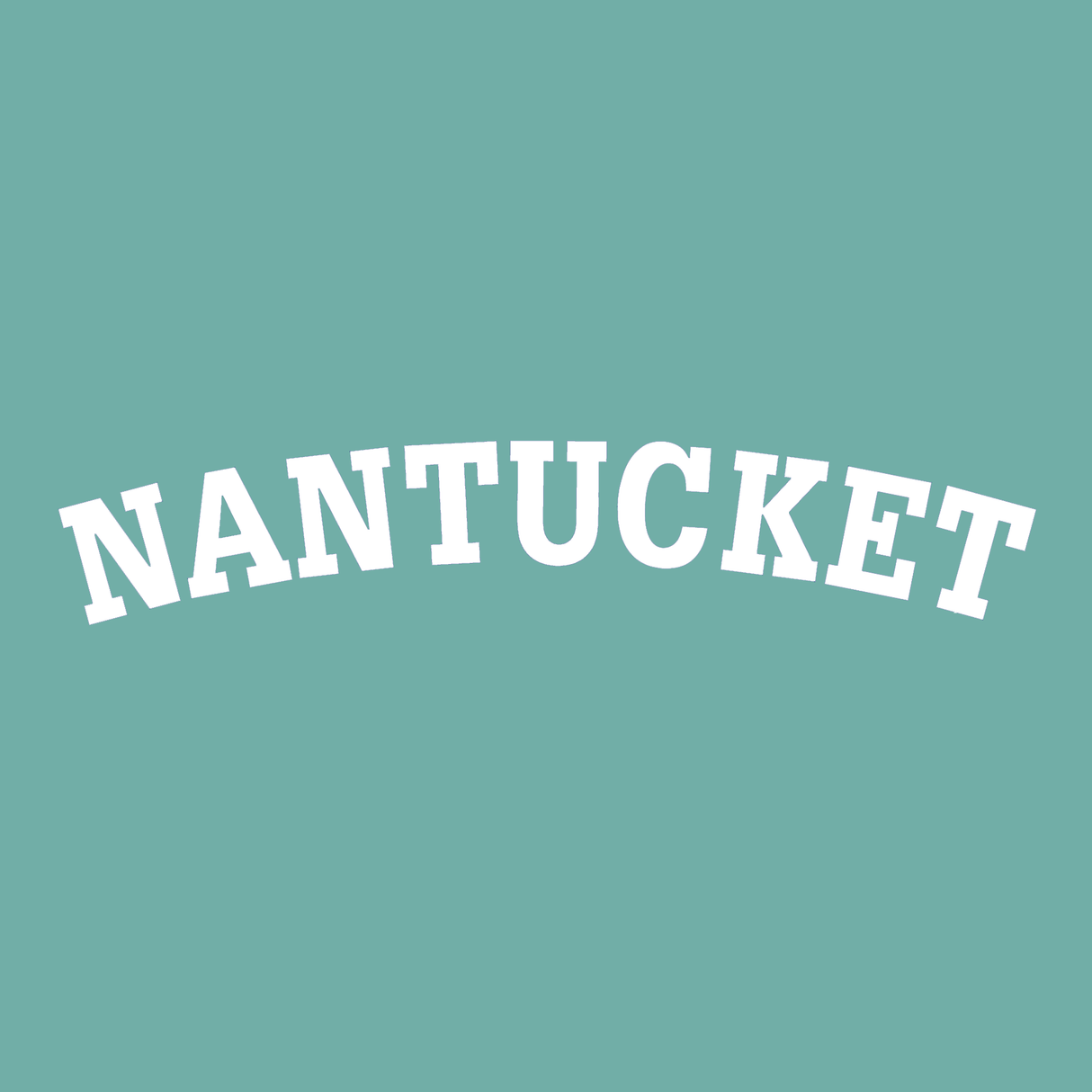 Nantucket Hoody Sweatshirt (Teal Green, White)
