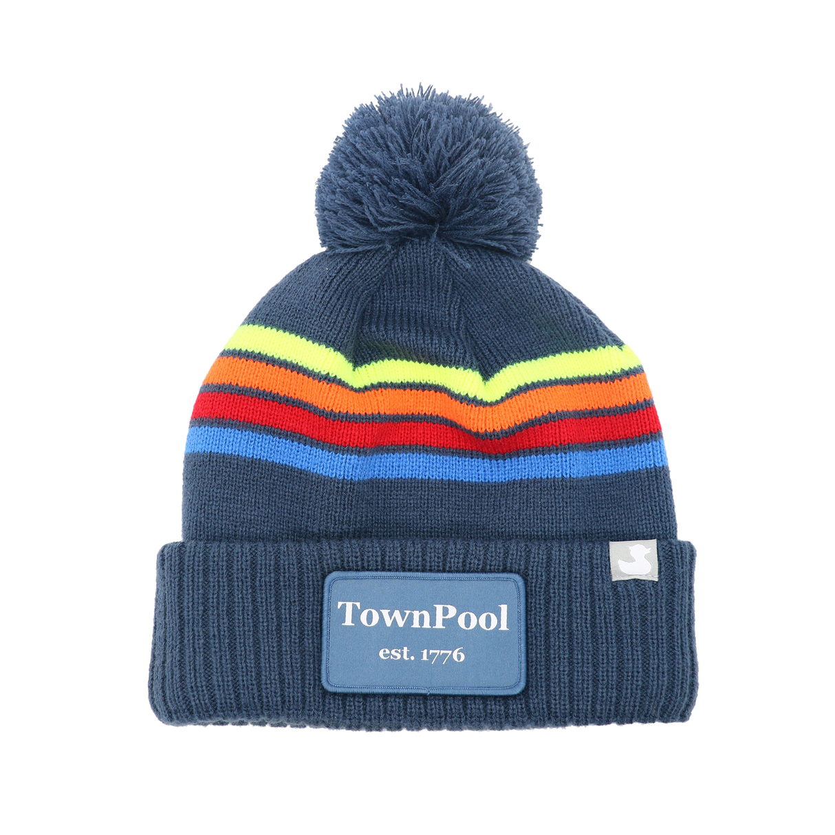 Charleston: Nantucket Winter Hat (Navy with Stripes)