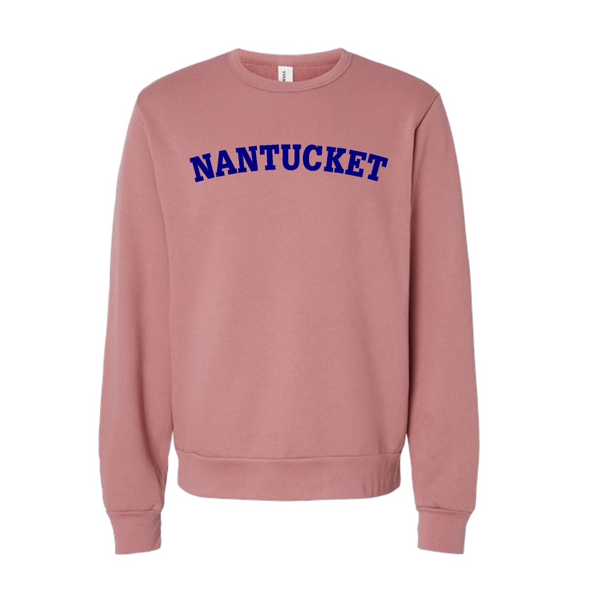 Nantucket Sweatshirt (Rose cover cottage pink/Navy Nantucket Arch)