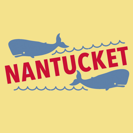 Children's Nantucket Whale Youth Hoodie (Yellow)