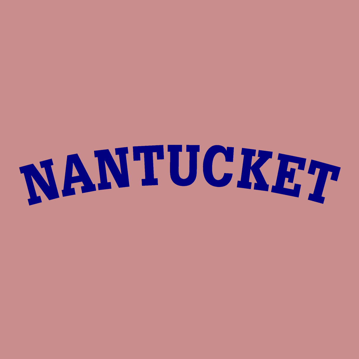 Nantucket Sweatshirt (Rose cover cottage pink/Navy Nantucket Arch)