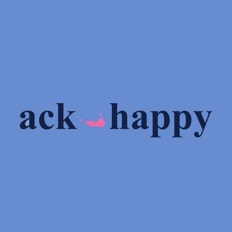 Children's Ack Happy BlueTee Shirt