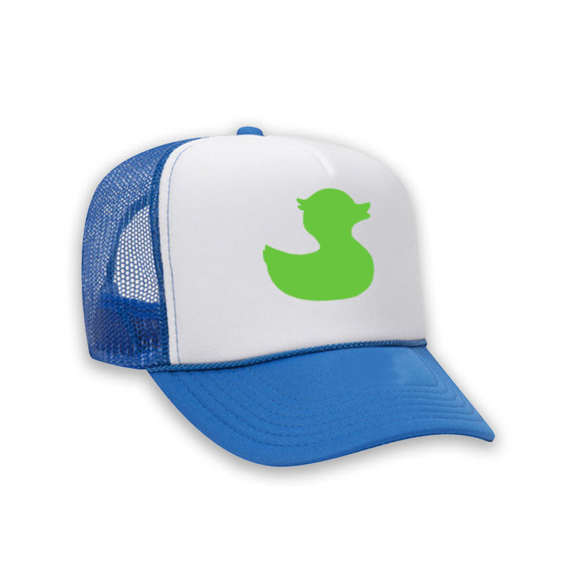 TownPool Duck Trucker Hat (Electric Blue/White/Green)