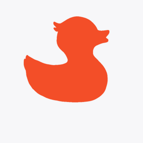 Children's Townpool Orange Duck Trucker Hat (White/Teal)