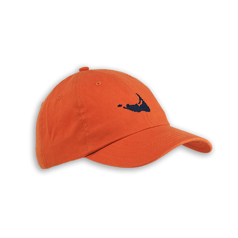 Nantucket Needlepoint Orange Hat