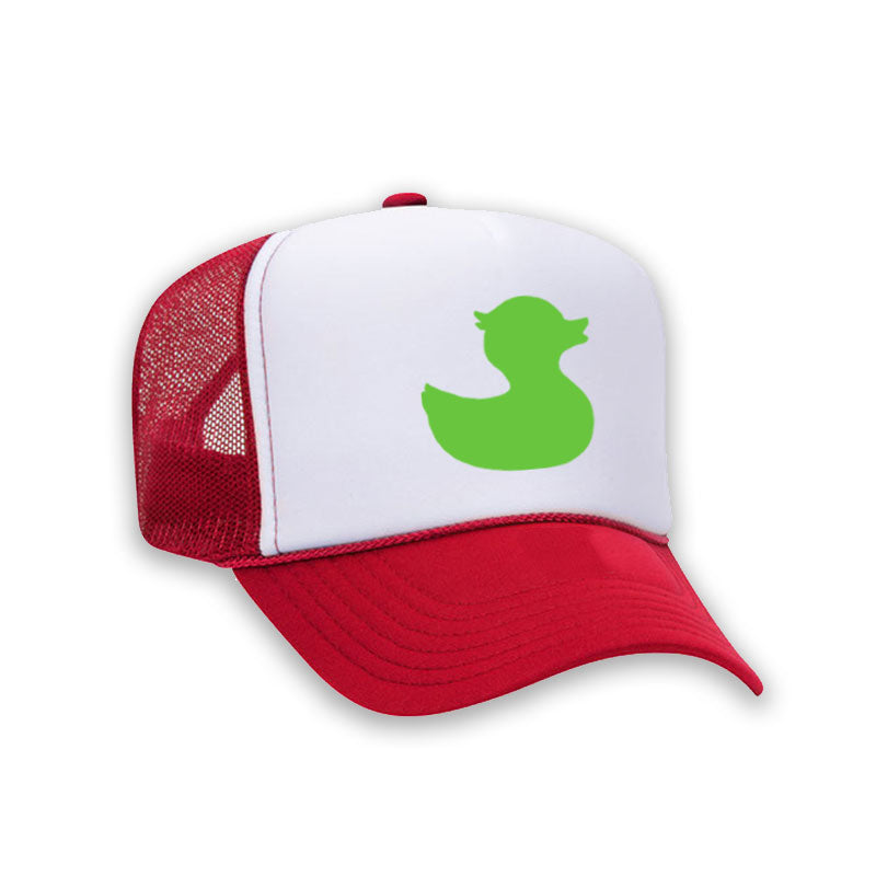 TownPool Duck Trucker Hat (Red/Green)