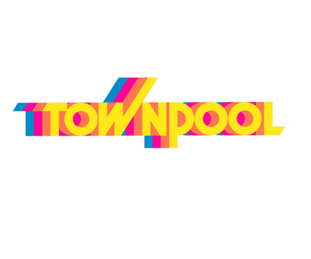 Townpool Retro Trucker Hat (White, Teal, Yellow)