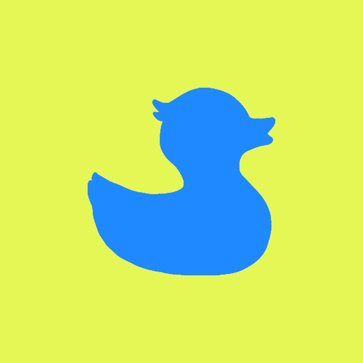 TownPool Blue Duck Neon Yellow Trucker Hat (Neon Yellow, Neon Yellow)