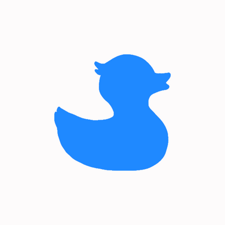 Townpool Royal Blue Duck Trucker Hat (White/Teal)