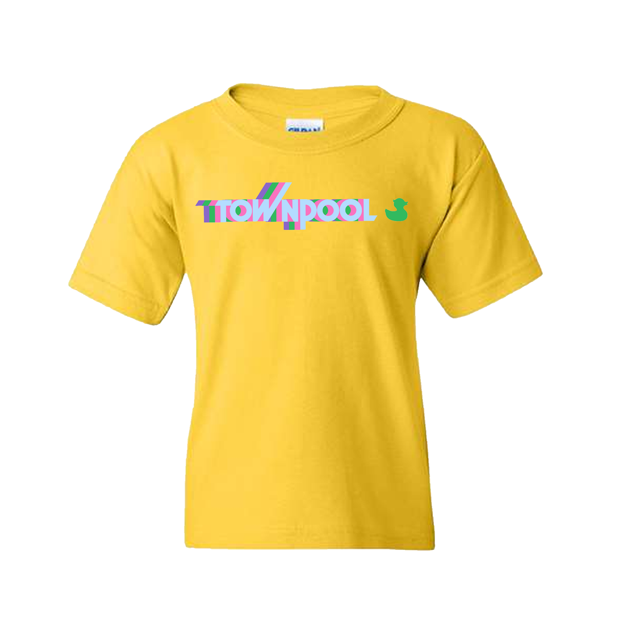 Children's TownPool Retro Short Sleeve Tee Shirt (Hydgrenga Blue Townpool)