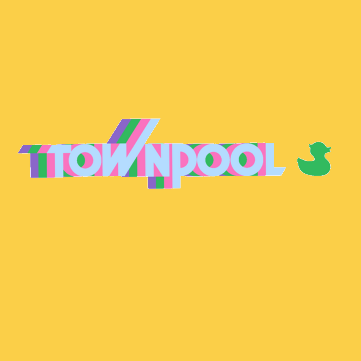 Children's TownPool Retro Short Sleeve Tee Shirt (Hydgrenga Blue Townpool)