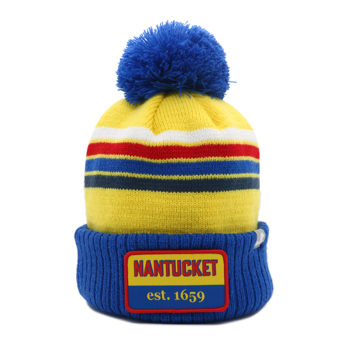 Sardines: Nantucket Winter Hat (Neon Yellow with Stripes)
