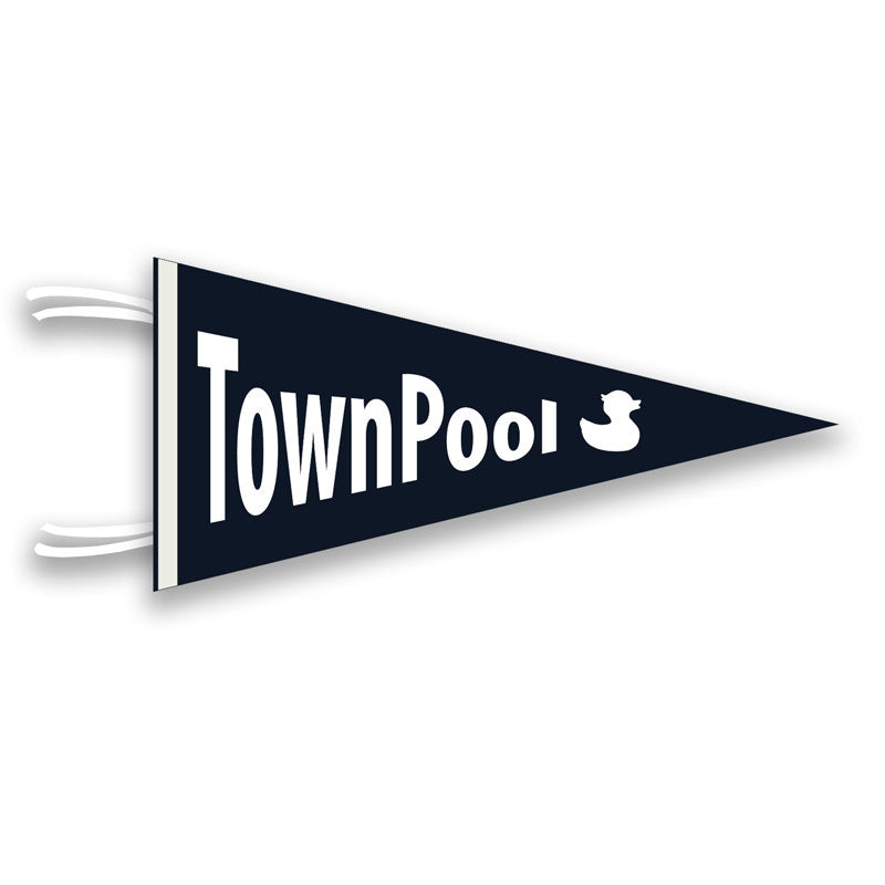 TownPool Duck Pennant (Navy, White)