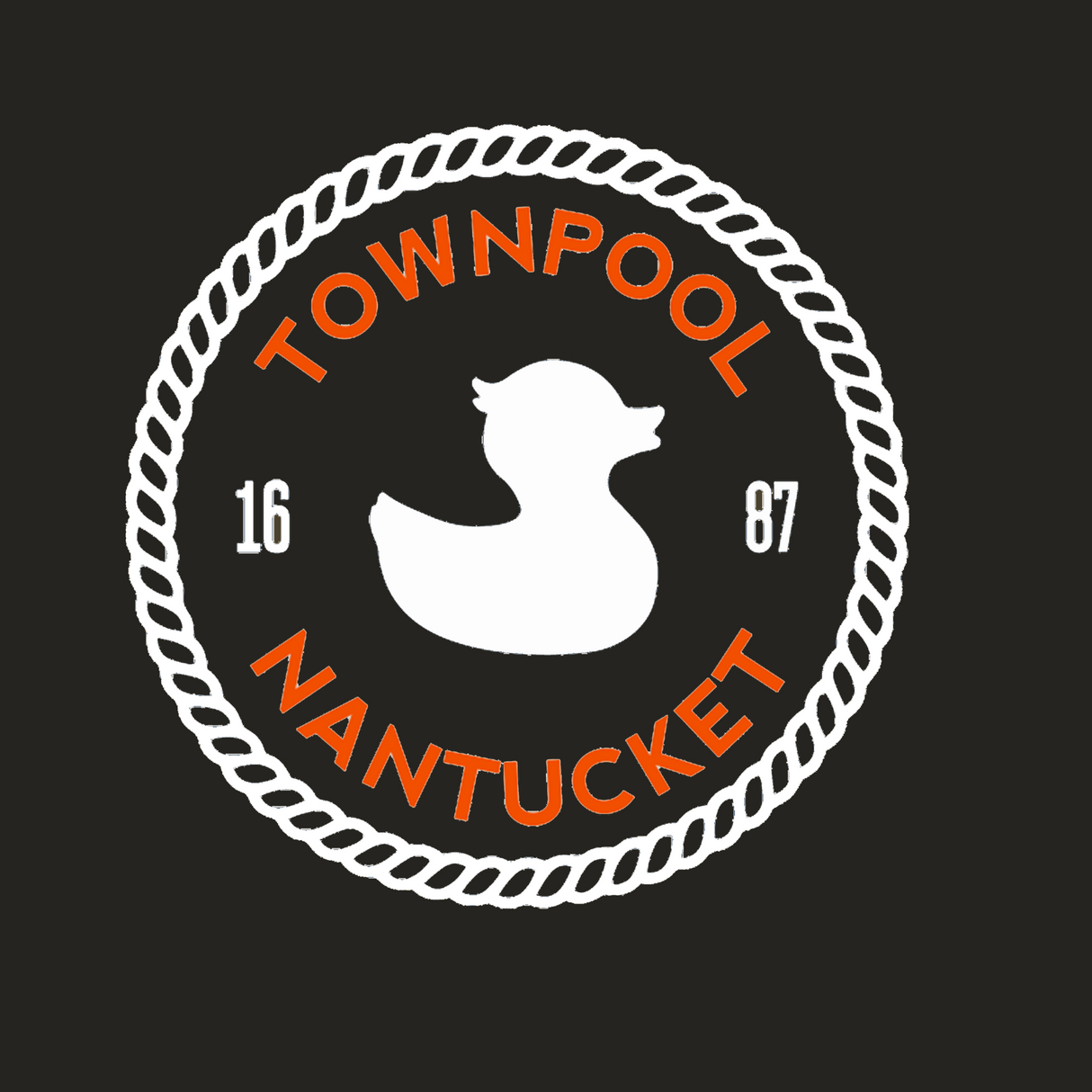 TownPool White Circle Duck Captains Trucker Hat (Black, Gold, White)