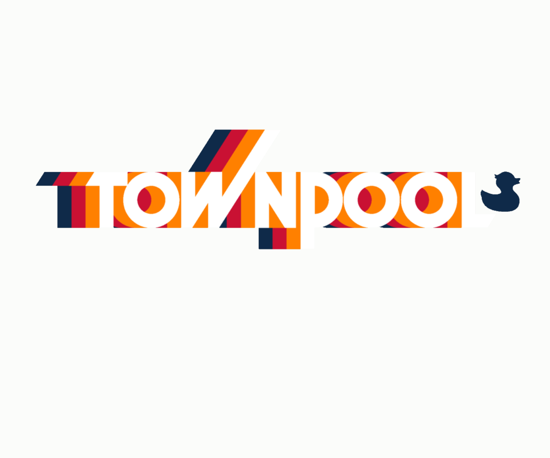 Children's Toddler TownPool Retro Baseball (White, Red, White)