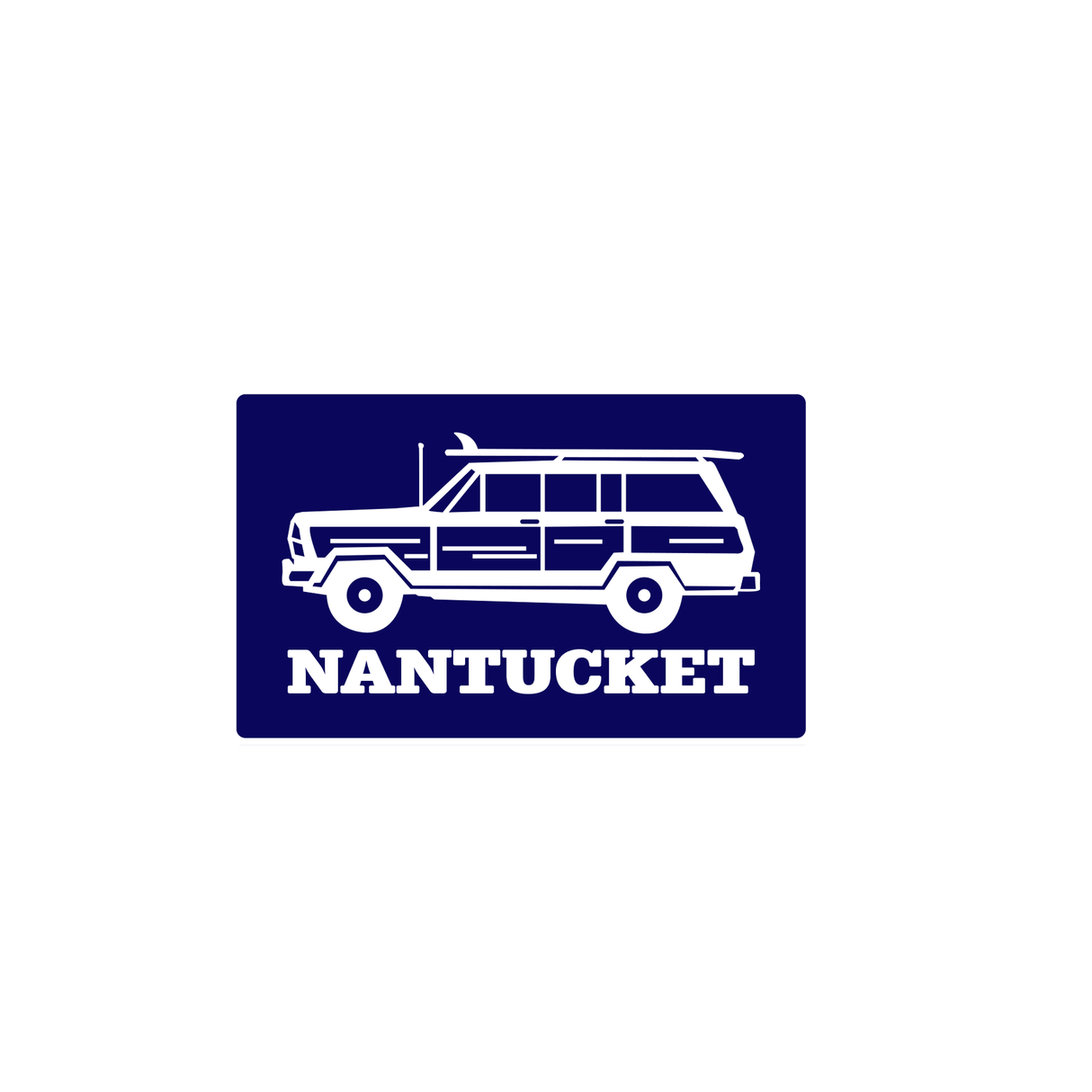Nantucket Woody Surfboard Velcro Patch (Navy Patch)