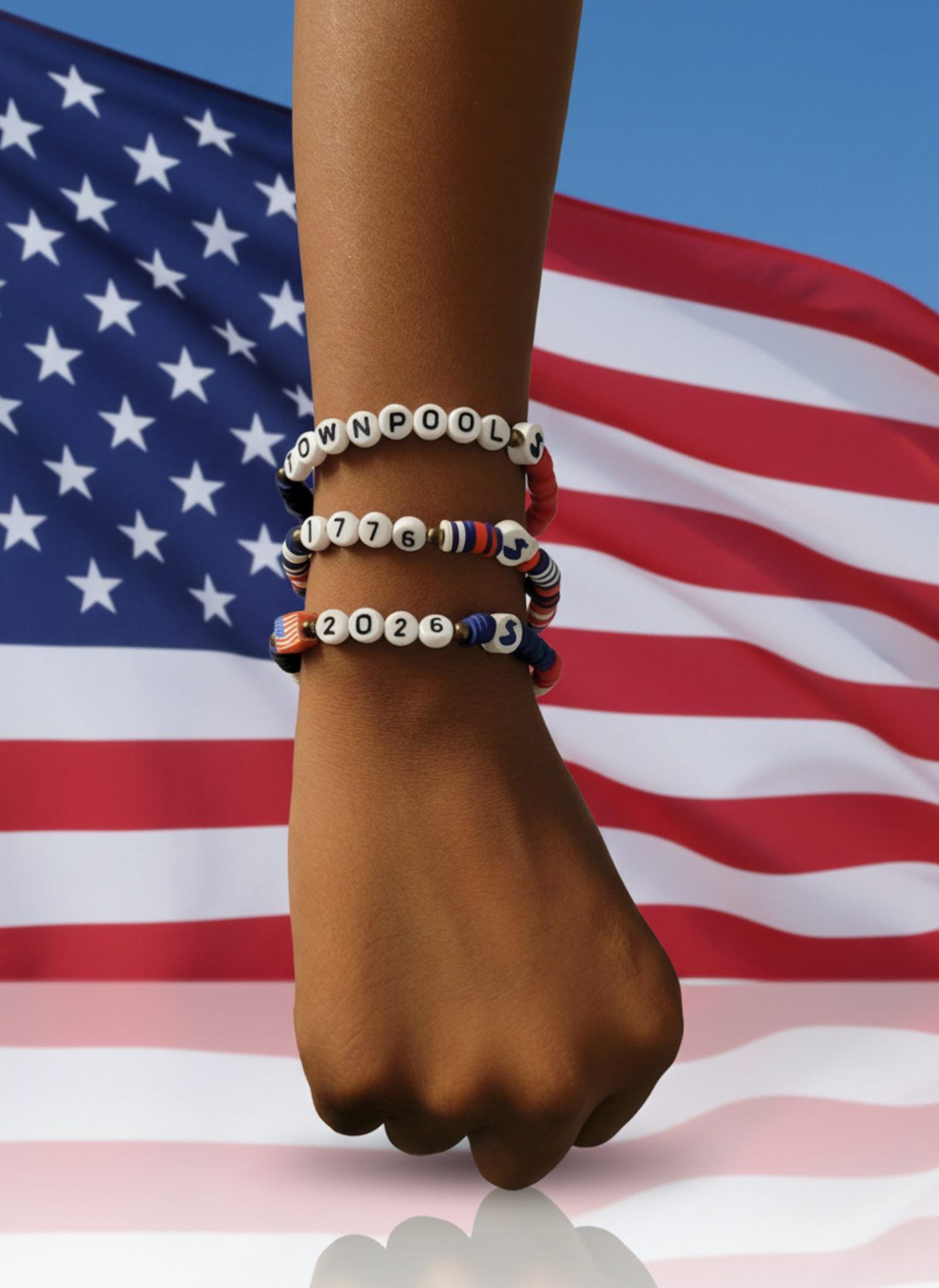 TownPool 250 Bracelet 3 Pack (Red, White, Blue)