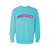 Nantucket Sweatshirt (Madaket Mint, Pink)