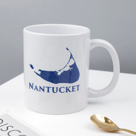 Nantucket Island on White Mug