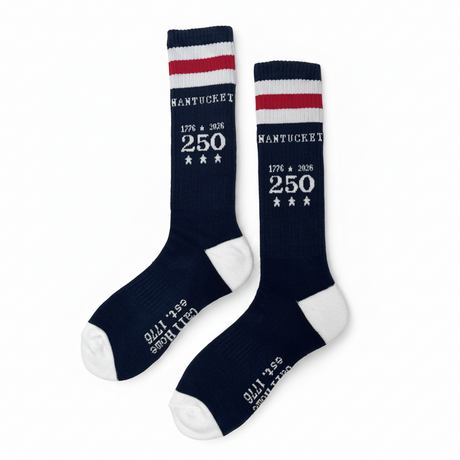 Nantucket 250 Blue Athletic Socks (Navy)
