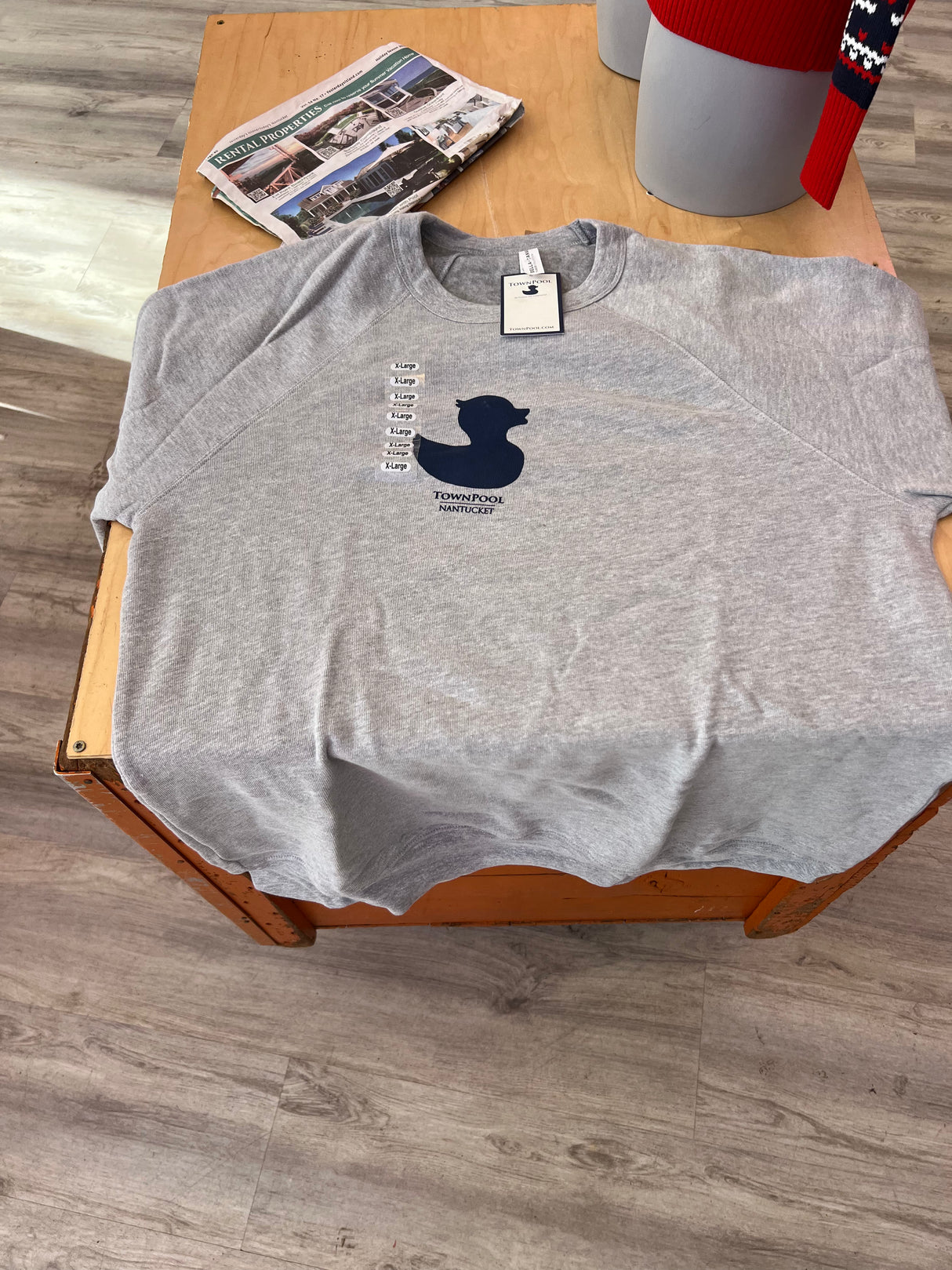 Townpool Duck Crewneck (Ash Gray, Navy)