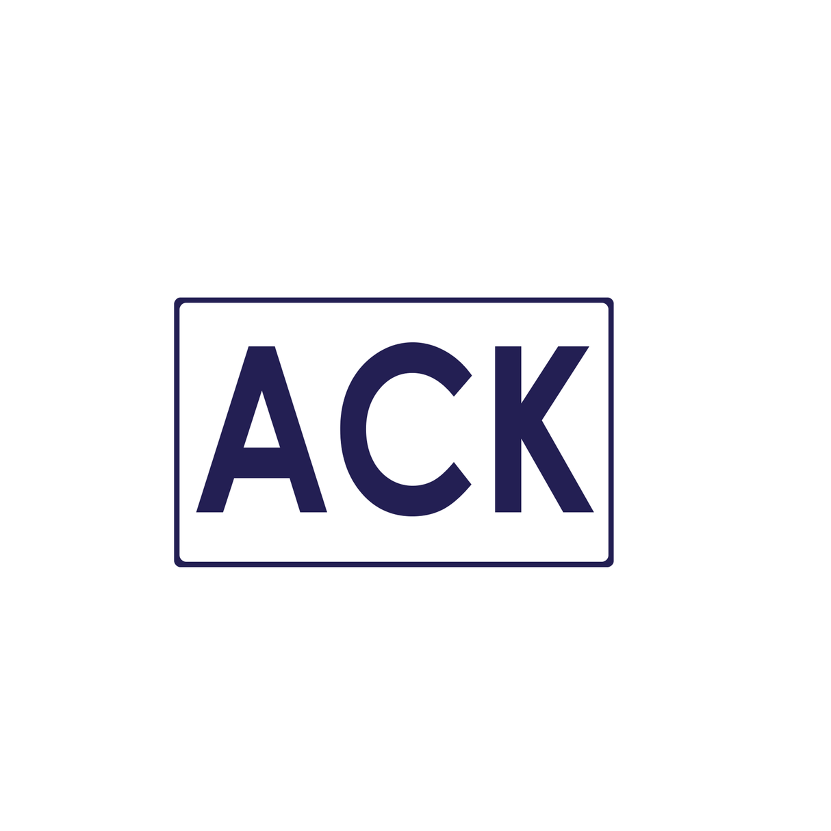 ACK Velcro Patch (Navy)