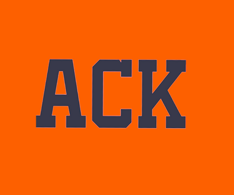 ACK Trucker Hat with Rope (Orange,White,Navy)