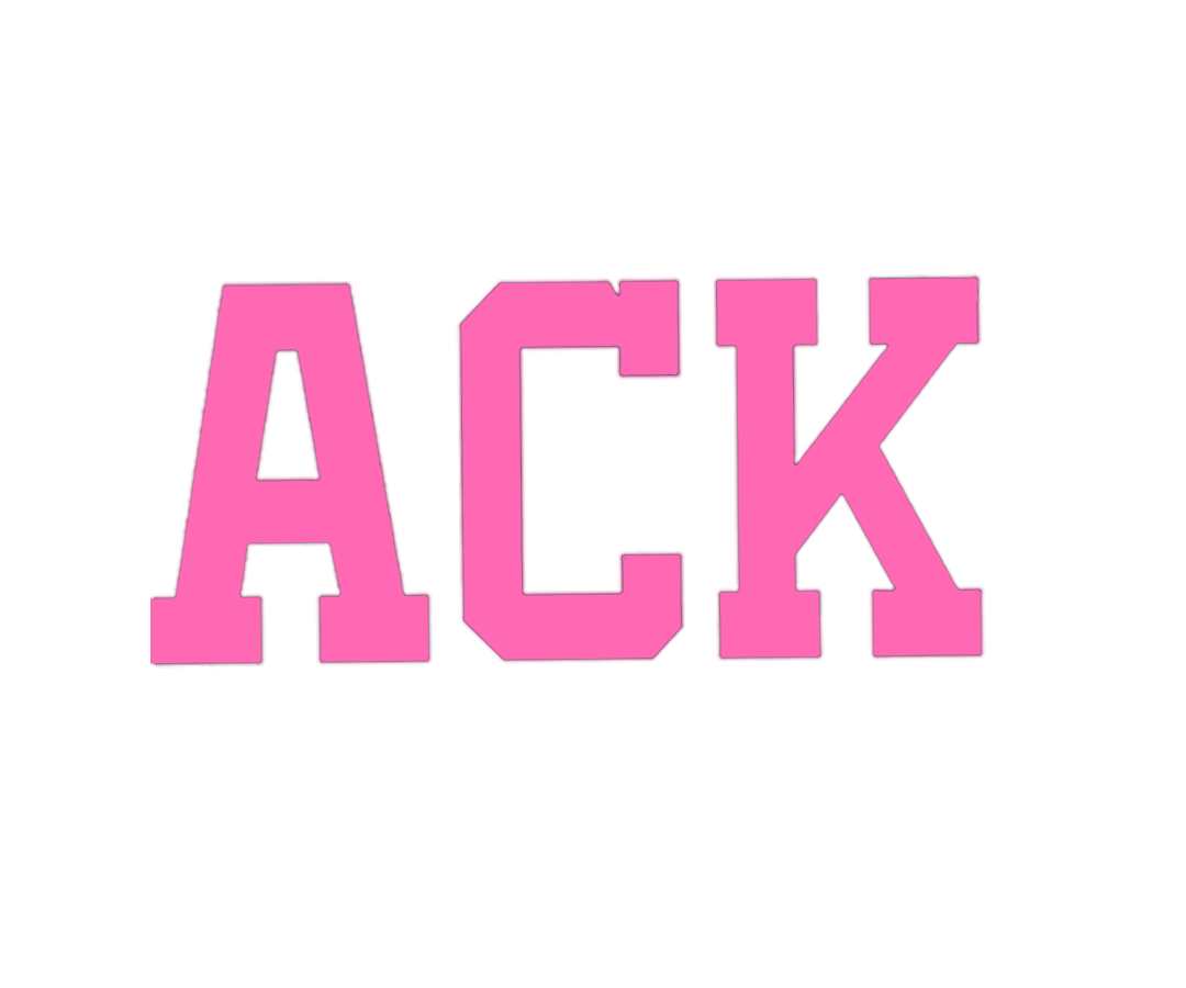 ACK (White, Royal, Pink) Trucker Hat