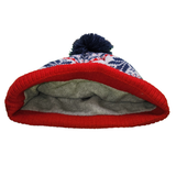Aspen:  Nantucket Winter Hat (Red with Stripes)
