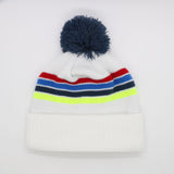 Atlanta: Nantucket Winter Hat (White with Stripes)