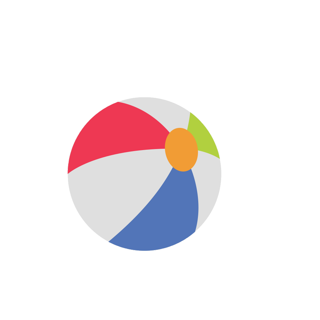 Beach Ball Velcro Patch (Small)