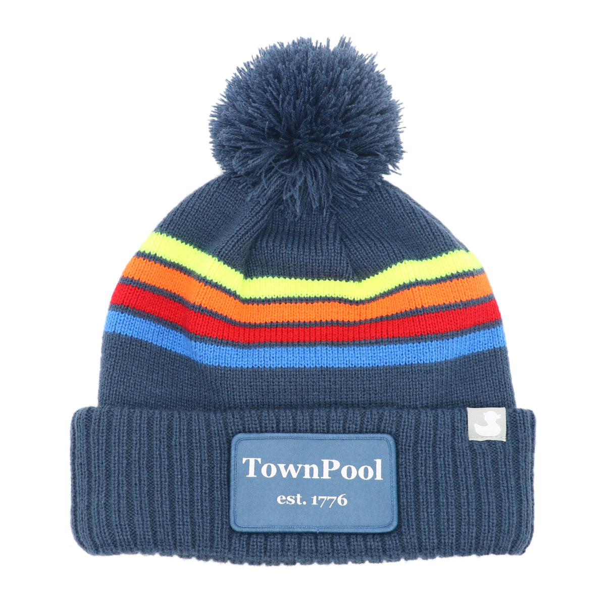 Charleston: Nantucket Winter Hat (Navy with Stripes)