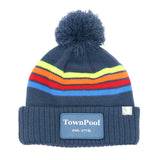 Charleston: Nantucket Winter Hat (Navy with Stripes)