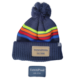 Charleston: Nantucket Winter Hat (Navy with Stripes)