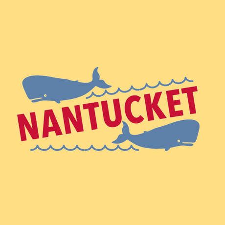 Children's Nantucket Whale Yellow Short Sleeve Tee Shirt
