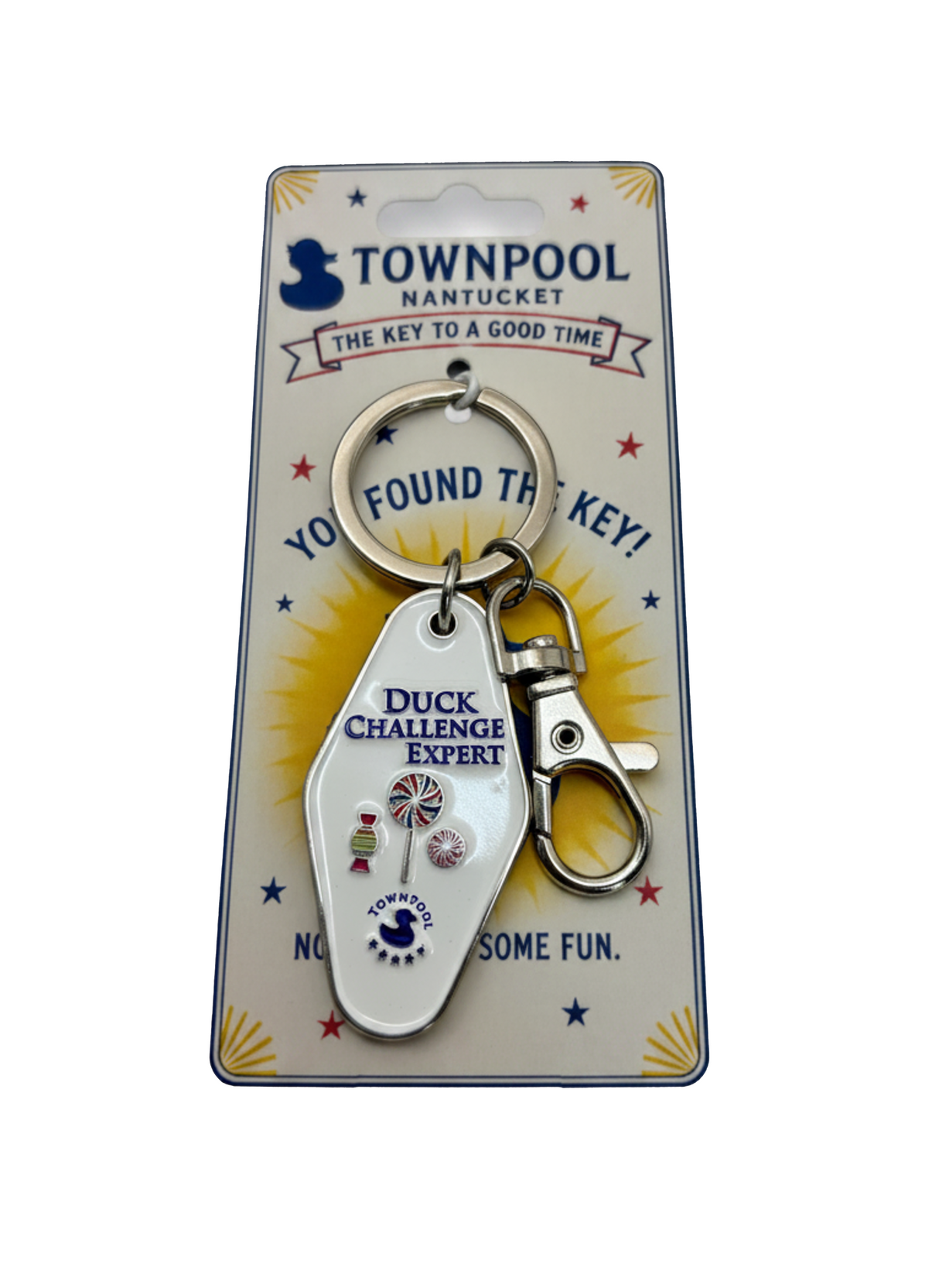 Duck Challenge - Be Curious - Keychain (Metal)