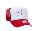 TownPool Children's Navy Trucker Hat (White/Red/Navy)