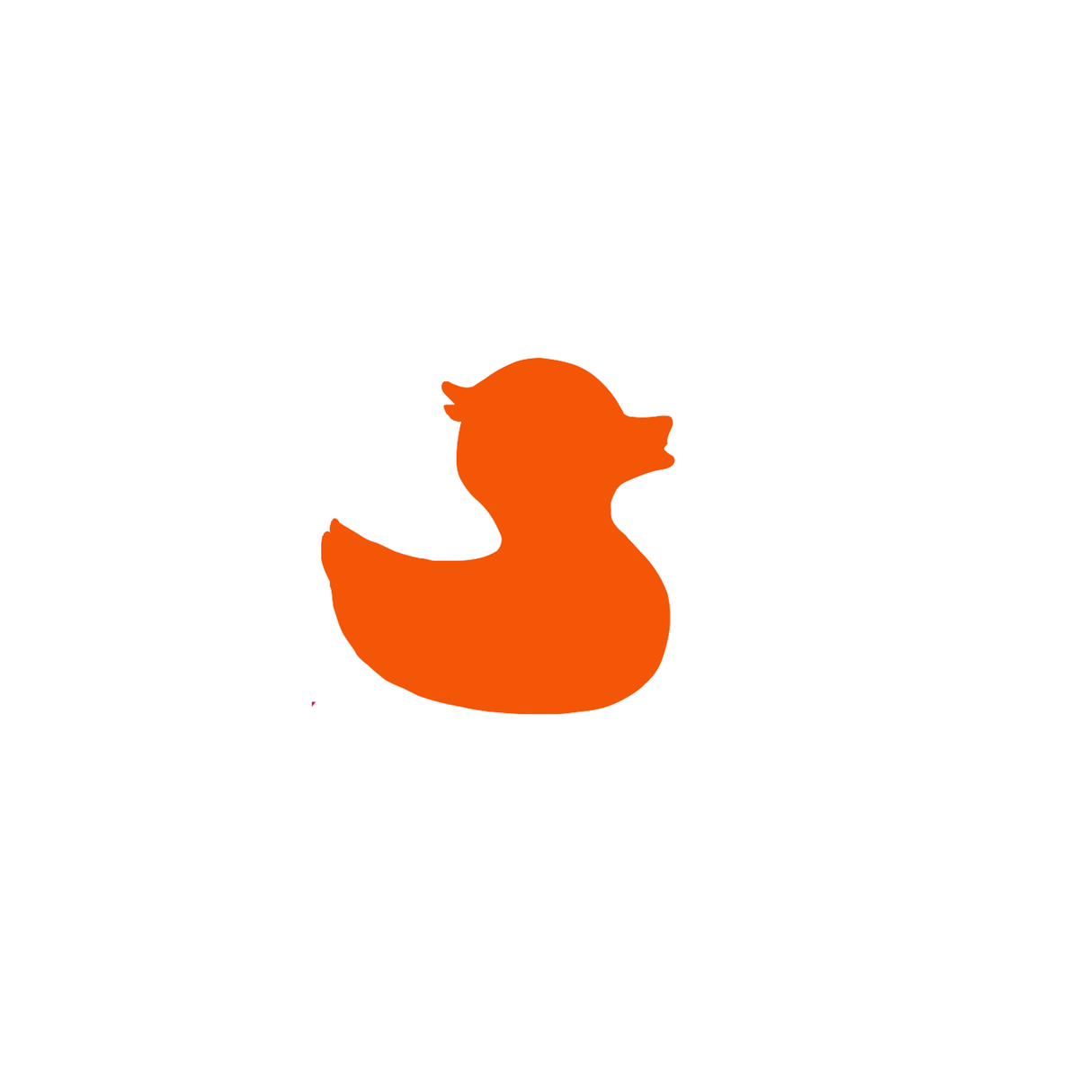 Orange TownPool Duck Sticker