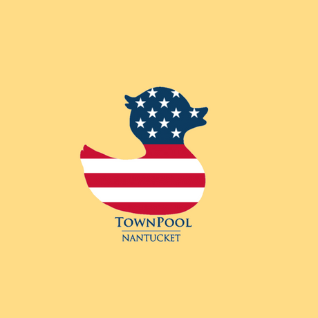 Children's Duck USA Flag Yellow Tee Shirt