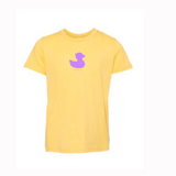 Children's  Purple Duck Yellow Tee Shirt