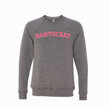 Nantucket Crewneck (Grey,Pink)