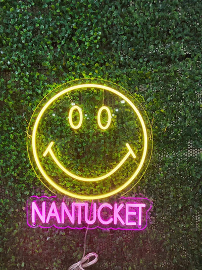 Happy Face Nantucket Neon Sign