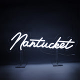 White Nantucket Neon Sign - Smaller