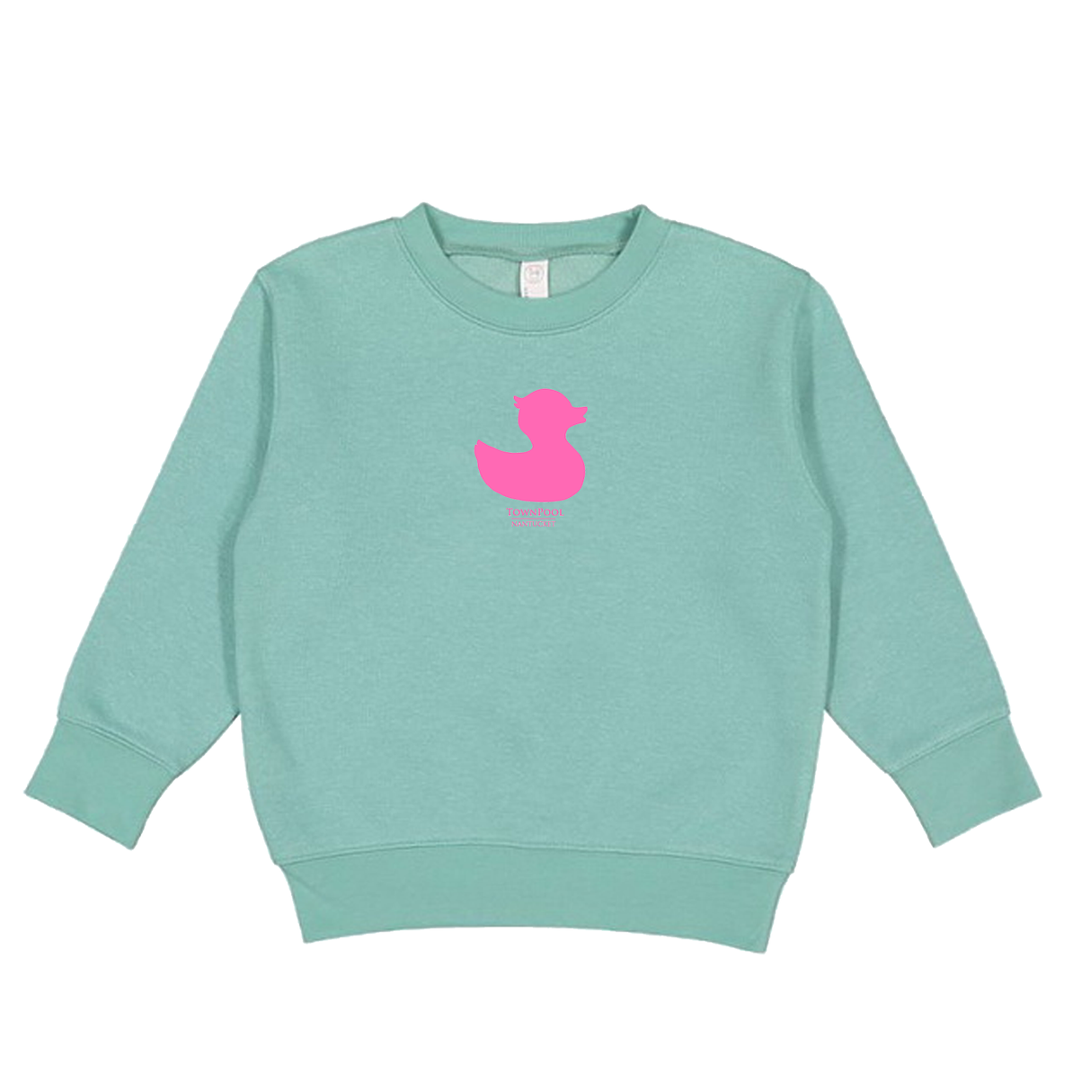 Children's Toddler Duck Townpool Sweatshirt (Saltwater, Pink)