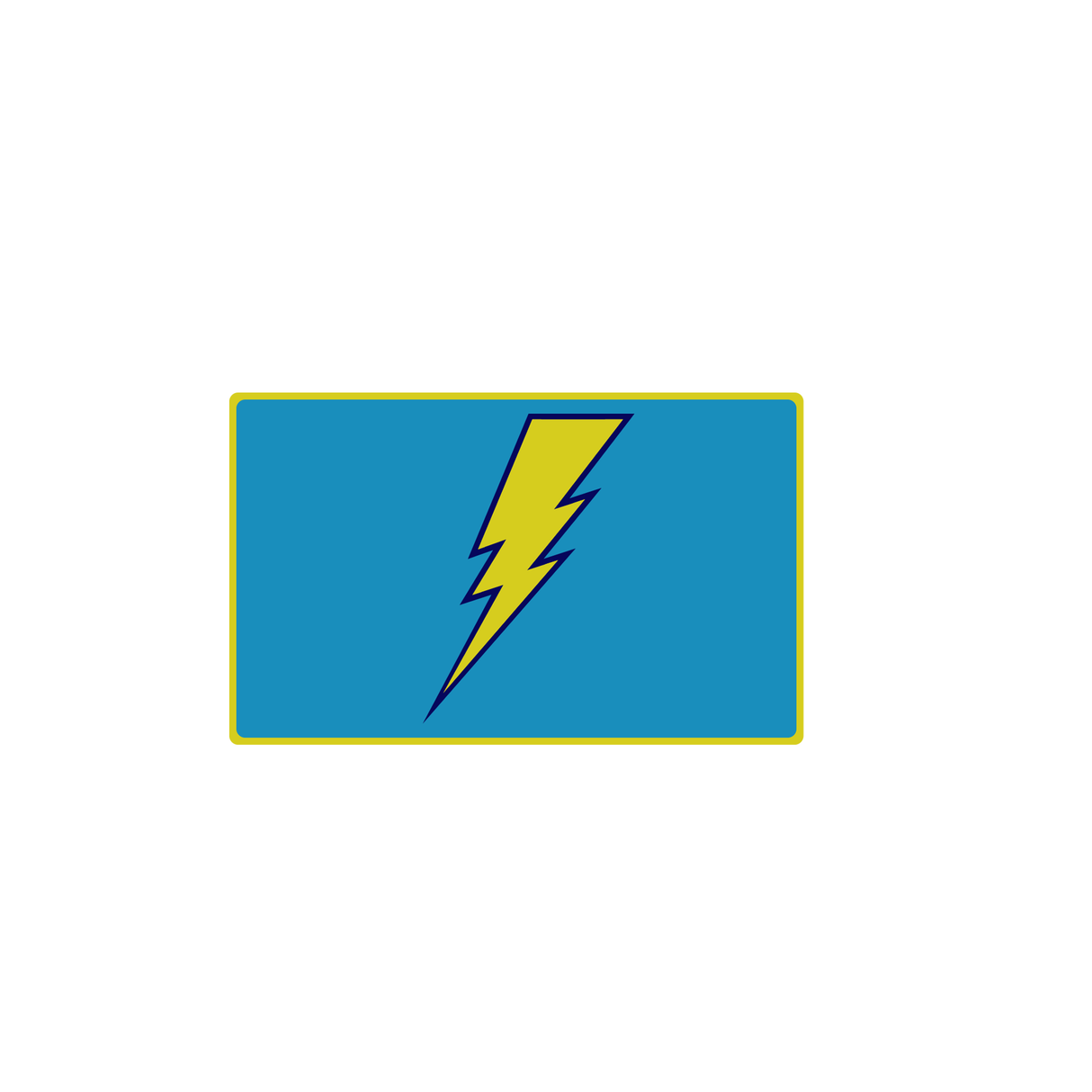 Lightning Bolt Velcro Patch